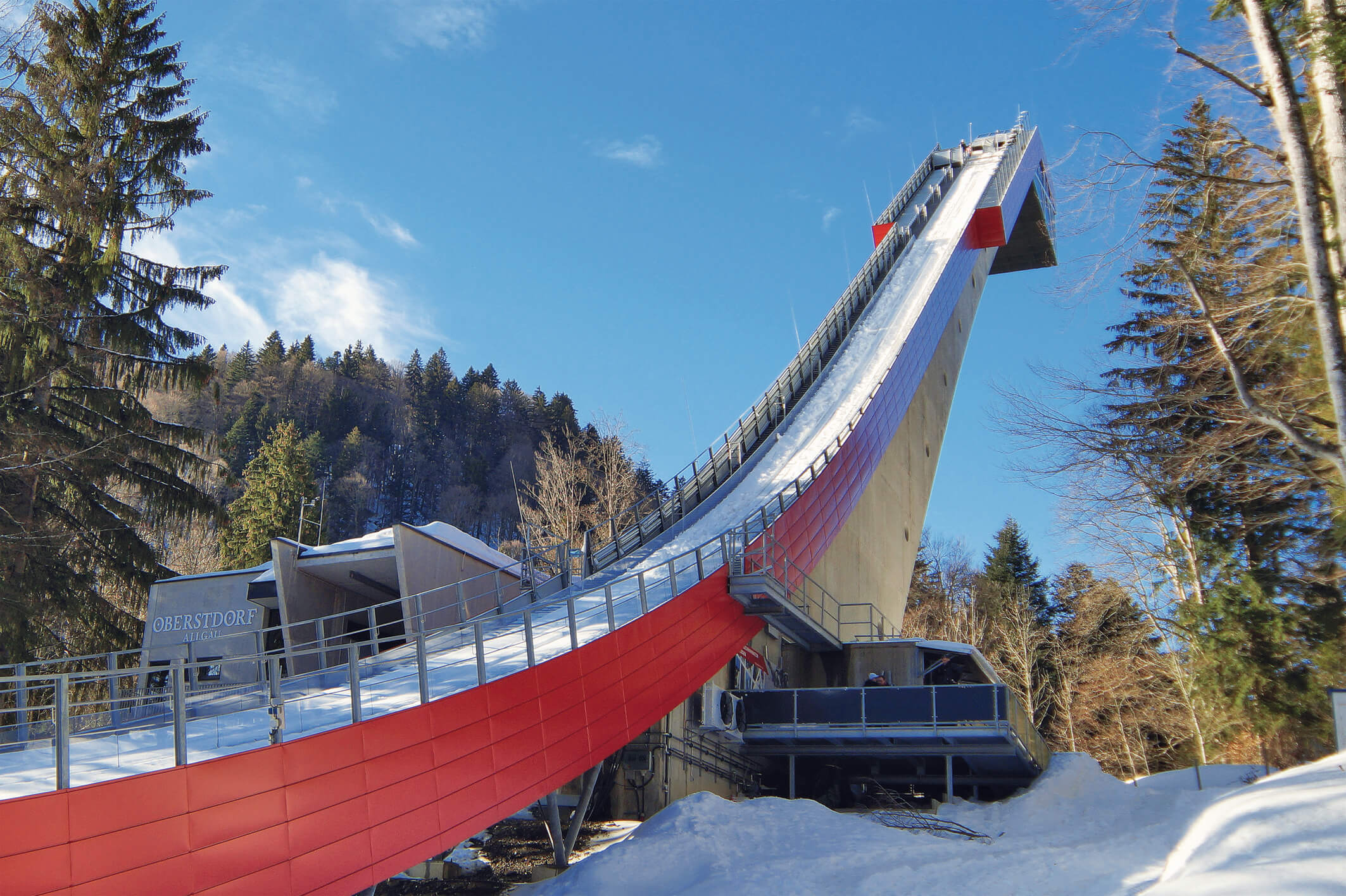 Heini-Klopfer ski jump in Oberstdorf Germany
