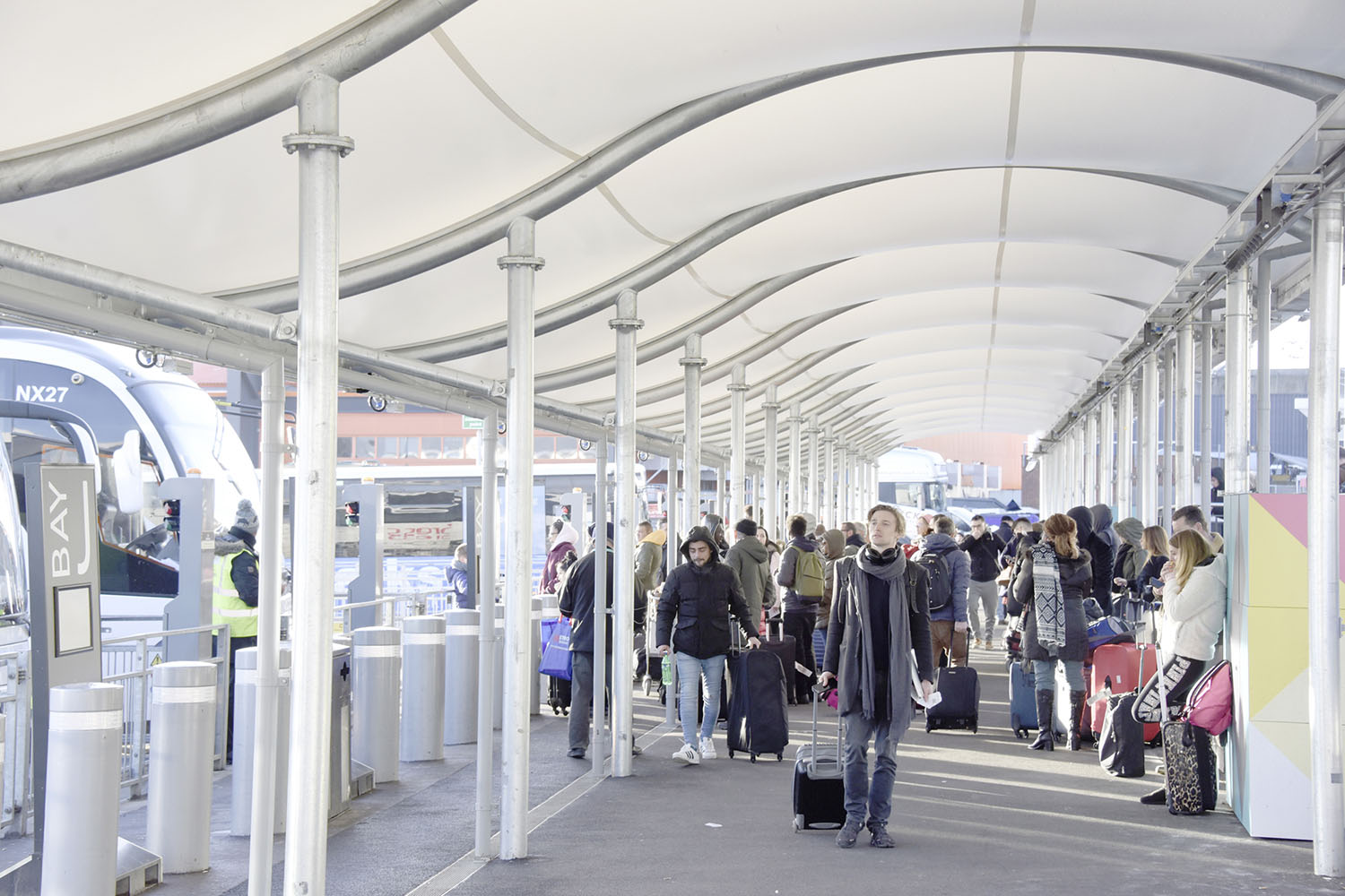 London Luton Airport entrance canopies